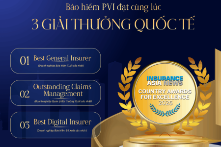 Bảo hiểm PVI chinh phục loạt giải thưởng quốc tế danh giá