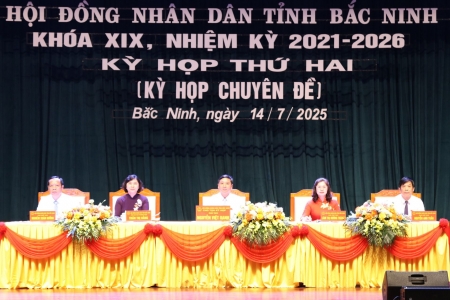 Kỳ họp thứ Hai (chuyên đề) HĐND tỉnh Bắc Ninh khóa XIX, nhiệm kỳ 2021 - 2026