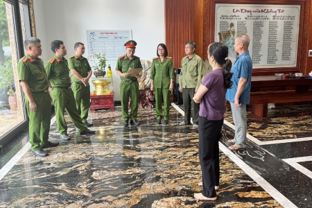 Cơ quan Cảnh sát điều tra Công an tỉnh Thanh Hoá triệu tập, khám xét nơi ở của đối tượng Bùi Quốc Ý