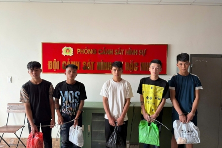 Bắt giữ các thanh niên gây rối trật tự công cộng tại Hải Phòng