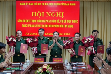 Công bố quyết định thành lập Đảng bộ, Chi bộ trực thuộc