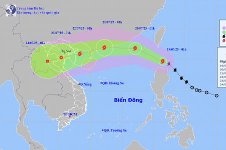 Bão Wipha vào Biển Đông và trở thành bão số 3