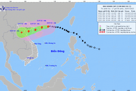 Ngày mai, bão số 3 giật cấp 15 sẽ đi vào Vịnh Bắc Bộ