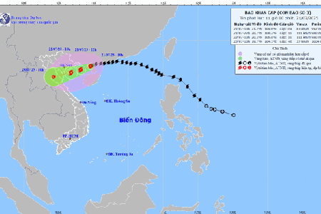 Dự báo khu vực chịu ảnh hưởng mạnh nhất từ bão số 3 Wipha trong 24 giờ tới