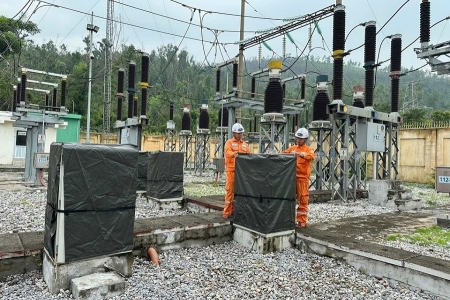 Tổng công ty Điện lực miền Bắc chủ động ứng phó với bão số 3 theo phương châm “4 tại chỗ”