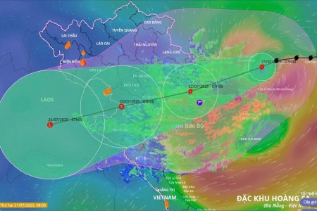 Xuất hiện áp thấp gần Biển Đông khi bão Wipha đang tiến vào Vịnh Bắc Bộ