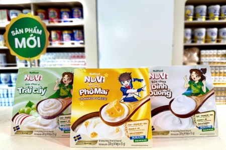 NuVi Sữa Chua Tiệt Trùng Phô Mai Vị Hokkaido Cheese – Món Quà Dinh Dưỡng Tiện Lợi Cho Bé Mỗi Ngày