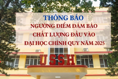Điểm sàn Trường Đại học Khoa học Xã hội và Nhân văn, ĐHQGHN năm 2025