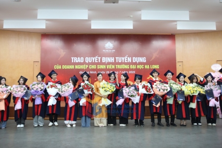 Gần 200 sinh viên Trường Đại học Hạ Long được tuyển dụng trước khi tốt nghiệp