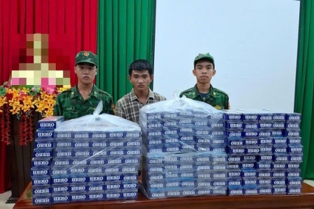 Đồng Nai: Biên phòng Bù Đốp bắt giữ 2 đối tượng vận chuyển gần 3.000 bao thuốc lá lậu qua biên giới