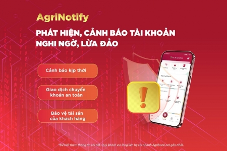 Agribank tăng cường biện pháp bảo vệ tài khoản khách hàng