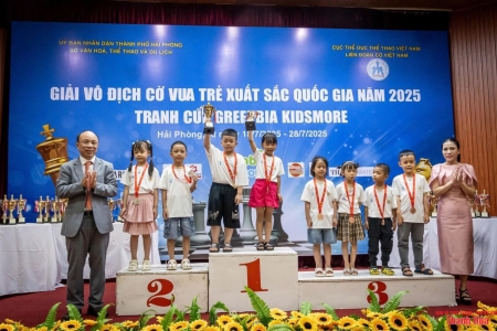 Cờ vua Thanh Hóa giành 2 HCV tại giải vô địch trẻ xuất sắc quốc gia 2025