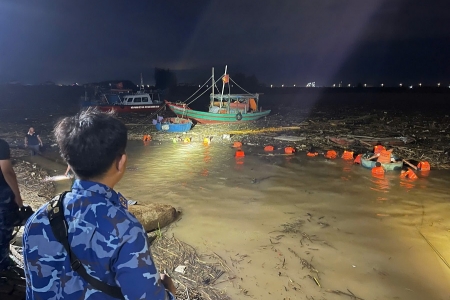 Hải đội 102, Bộ Tư lệnh Vùng Cảnh sát biển 1 kịp thời phối hợp tìm kiếm, trục vớt nạn nhân đuối nước