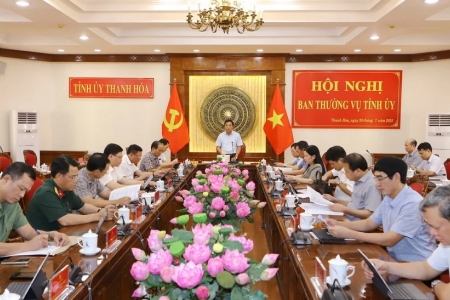 Ban Thường vụ Tỉnh ủy Thanh Hóa cho ý kiến vào các nội dung chuẩn bị Đại hội đại biểu Đảng bộ tỉnh lần thứ XX