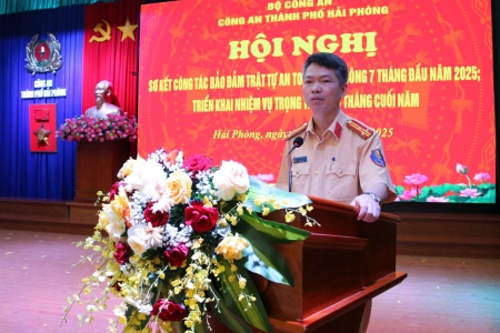 Công an Hải Phòng tập trung cao cho công tác bảo đảm TTATGT những tháng cuối năm