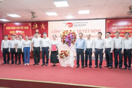 Công bố Quyết định chỉ định Ban chấp hành Đảng bộ Trường Đại học Thái Bình nhiệm kỳ 2025-2030