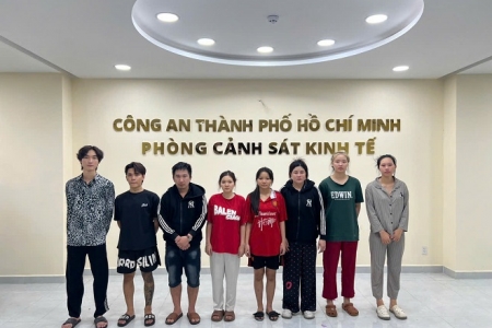 Triệt phá quán bar núp bóng kinh doanh "khí cười", tạm giam 8 đối tượng