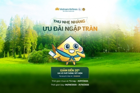 Vietnam Airlines mở bán vé giá hấp dẫn cho mùa Thu trải nghiệm đẳng cấp
