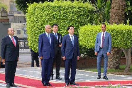 Chủ tịch nước Lương Cường gặp Tổng Thư ký Liên đoàn Arab Ahmed Aboul Gheit