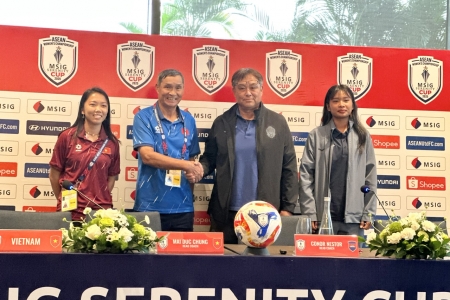 Họp báo trước giải vô địch Bóng đá nữ Đông Nam Á 2025.