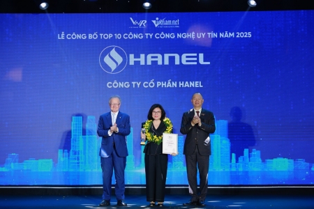 Hanel lọt Top 10 Công ty Công nghệ uy tín 2025