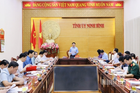 Định hướng chiến lược phát triển Ninh Bình: Ban Thường vụ Tỉnh ủy cho ý kiến một số vấn đề then chốt