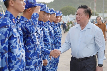 Cán bộ, chiến sĩ Vùng Cảnh sát biển 4 chung sức, đồng lòng, hướng về Đại hội Đảng bộ Cảnh sát biển lần thứ VI