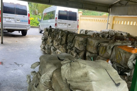 Quảng Ninh: Bắt giữ hai phương tiện vận chuyển gần 7 tấn thực phẩm đông lạnh không rõ nguồn gốc