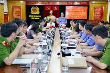 Viện kiểm sát Nhân dân tối cao kiểm tra công tác đặc xá tại Công an tỉnh Thanh Hóa