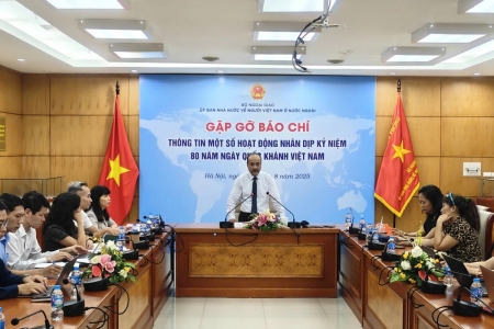 Kiều bào sẽ tham dự nhiều hoạt động dịp kỷ niệm 80 năm Cách mạng Tháng Tám và Quốc khánh 2/9