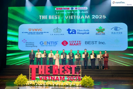 GENTIS lọt Top 10 Lab di truyền tốt nhất Việt Nam tại Lễ trao giải The best of Vietnam 2025