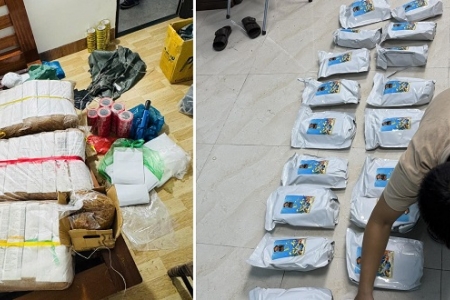 Đà Nẵng triệt phá đường dây ma túy lớn, thu giữ hơn 100kg "cỏ Mỹ"