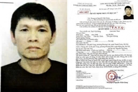 Công an TP Hà Nội truy nã đối tượng Thái Việt Hùng