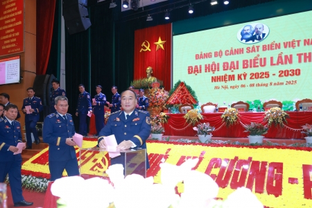 Đại hội đại biểu Đảng bộ Cảnh sát biển Việt Nam: Bầu ban chấp hành Đảng bộ nhiệm kỳ 2025 - 2030