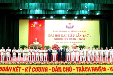 Đại hội Đảng bộ Công an Ninh Bình lần thứ I: Xây dựng lực lượng trong sạch, vững mạnh, hiện đại
