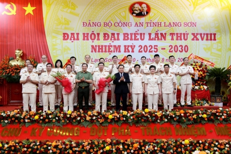 Đại hội Đảng bộ Công an tỉnh Lạng Sơn lần thứ XVIII nhiệm kỳ 2025 – 2030 diễn ra thành công tốt đẹp
