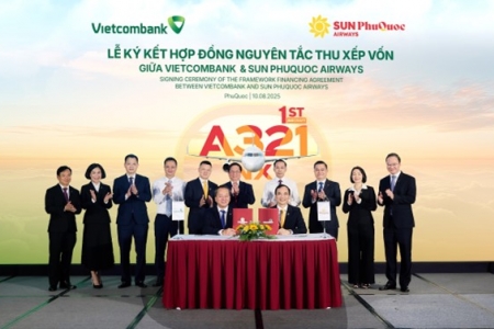 Sun PhuQuoc Airways ký kết Hợp đồng nguyên tắc với Vietcombank, xây dựng đội bay hiện đại, an toàn và hiệu quả