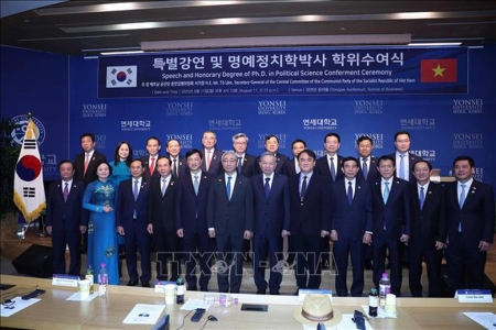 Tổng Bí thư Tô Lâm nêu các định hướng phát triển quan hệ Đối tác chiến lược toàn diện Việt - Hàn