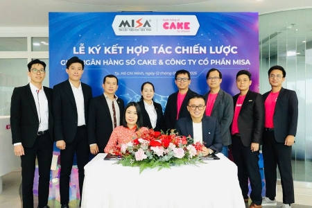 Ngân hàng số Cake by VPBank và MISA ký kết hợp tác chiến lược toàn diện