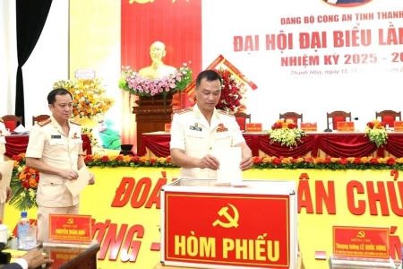 Đảng bộ Công an tỉnh Thanh Hóa tổ chức Đại hội đại biểu lần thứ XX, nhiệm kỳ 2025-2030
