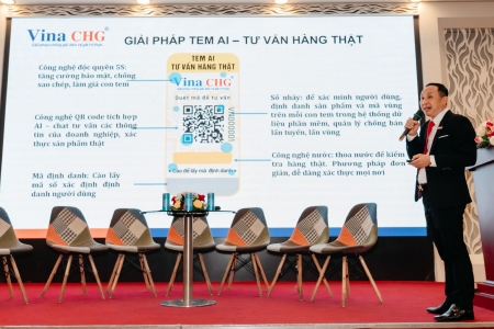 Công ty Vina CHG giới thiệu tem chống hàng giả tích hợp công nghệ AI