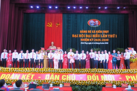 Đảng bộ xã Kiến Thụy long trọng tổ chức Đại hội Đại biểu Đảng bộ xã lần thứ I nhiệm kỳ 2025 - 2030