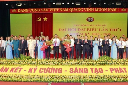 Phó Thủ tướng Lê Thành Long dự Đại hội Đảng bộ phường Sầm Sơn