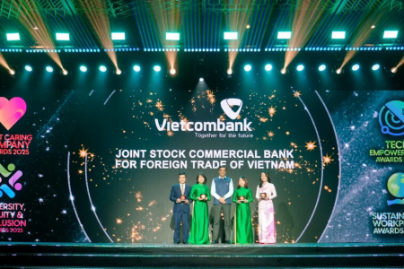 Vietcombank nhận giải thưởng ‘Nơi làm việc tốt nhất châu Á năm 2025’