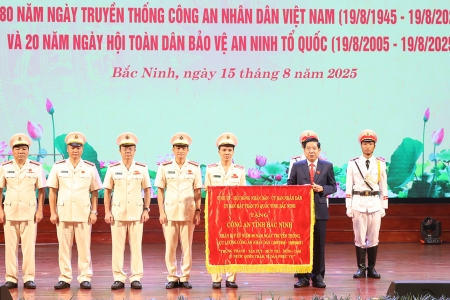 Bắc Ninh long trọng kỷ niệm 80 năm Ngày truyền thống Công an nhân dân và 20 năm Ngày hội Toàn dân bảo vệ an ninh Tổ quốc