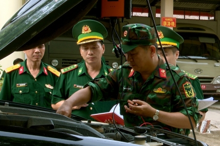 Kiểm định kỹ thuật đối với xe quân sự tại Bộ đội Biên phòng Tây Ninh