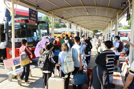 Dự kiến, lượng khách qua các bến xe tại Hà Nội sẽ tăng 350% trong dịp Lễ
