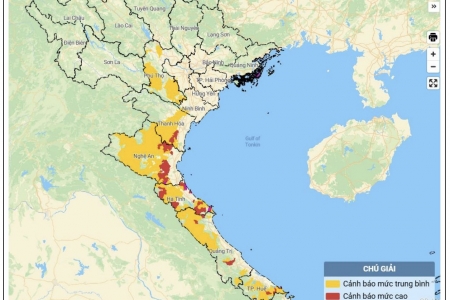 Cảnh báo lũ quét, sạt lở đất tại Thanh Hóa và 5 tỉnh, thành