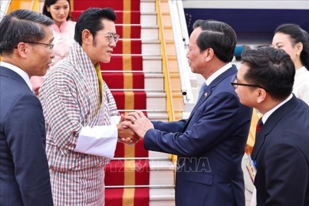 Quốc vương Bhutan và Hoàng hậu bắt đầu thăm cấp Nhà nước tới Việt Nam