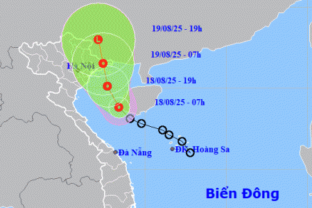 Áp thấp nhiệt đới tiến vào vịnh Bắc Bộ gây mưa to diện rộng ở Đông Bắc Bộ và Bắc Trung Bộ
